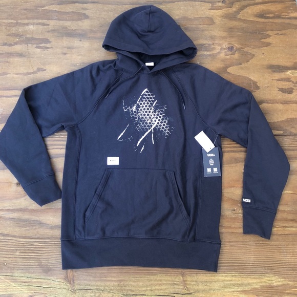 🥞🥞 Wtaps Hoodie X vans sweatshirt blue large hoody Collab skater - Picture 2 of 7